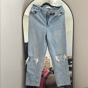 Abercrombie high rise curve love jeans